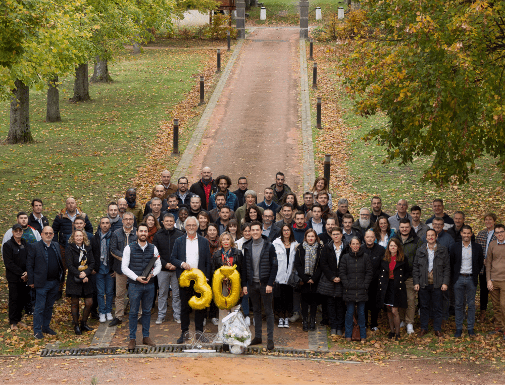 Équipe JCE Biotechnology réunie à l'occasion des 30 ans de l'entreprise