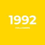 Visuel annonçant 1992 abonnés sur les réseaux sociaux dans l’article 1992 abonnés et ce n’est pas un hasard